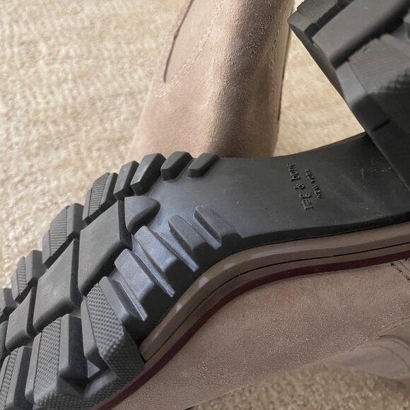 Rag & Bone Shiloh Suede Combat Boots Size 7 - Picture 7 of 7